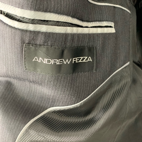 Andrew Fezza Slim Fit Wool Pinstripe Suit jacket - Picture 4 of 5